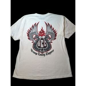 Vintage Orange County Choppers Shirt Mens XL White Y2K Biker Motorcycle USA